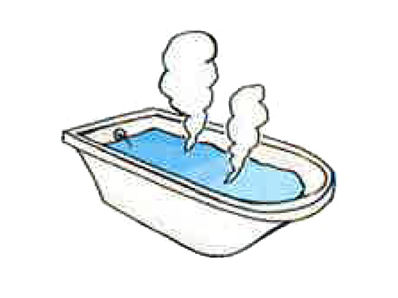 給湯やお風呂が使える  「お湯を沸かす」